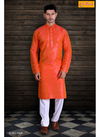 Orange Outluk Vol 7 Present Designer Art Silk Function Wear Kurta Pajama 7006